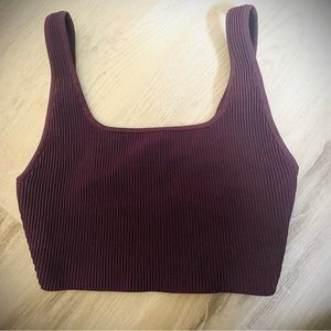 Babaton Sculpt Knit Squareneck Crop Tank